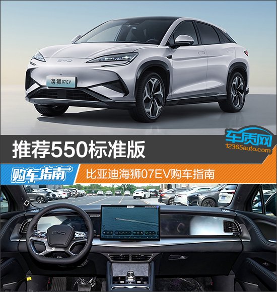 Recommended 550 Standard Edition, BYD Sea Lion 07EV car purchase guide